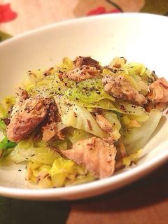 キャベツと鯖のオリーブオイル炒め♪-レシピのメイン写真