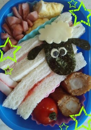 ☆簡単キャラ弁☆ ひつじのショーン-レシピのメイン写真