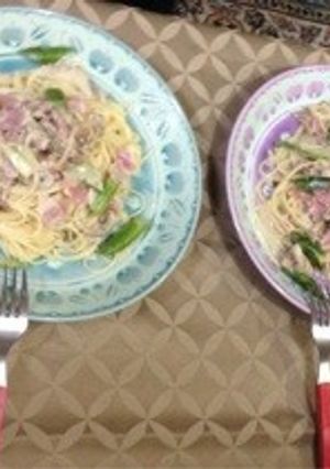簡単 牛乳で! キノコのクリームパスタ-レシピのメイン写真