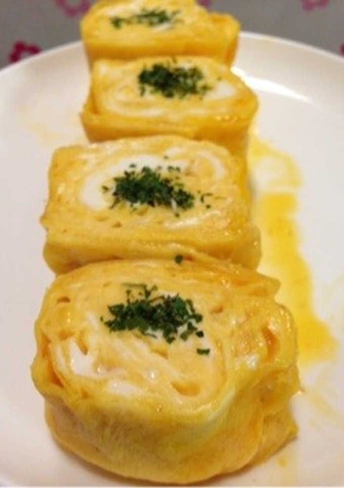 ふわとろ半熟卵焼き作り方♪お弁当にも-レシピのメイン写真