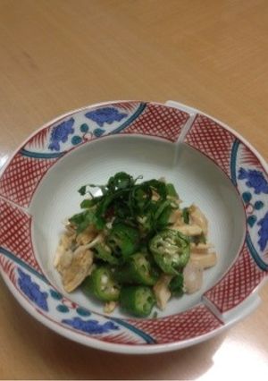 オクラのワサビ醤油和え-レシピのメイン写真