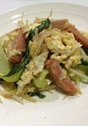 青梗菜のスパムチャンプルー-レシピのメイン写真