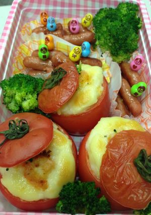 かわいい‼トマトのカップでグラタン♪-レシピのメイン写真