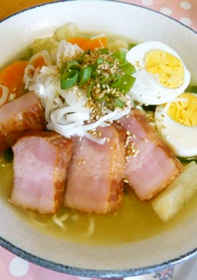 厚切り焼き豚とたっぷり野菜ラーメン-レシピのメイン写真