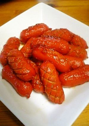 赤ウインナーのケチャップ炒め-レシピのメイン写真