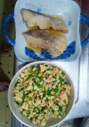 ５月２１日晩飯　【下：辛味噌炒卵】-レシピのメイン写真