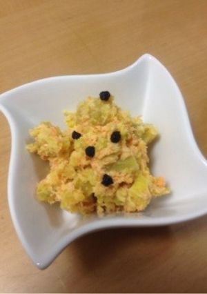 子ども大好き 薩摩芋と人参のサラダ-レシピのメイン写真