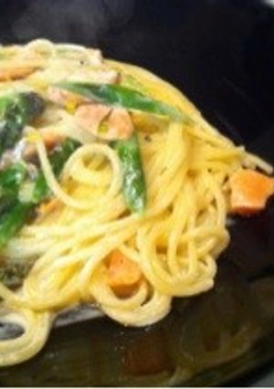 レモン香る!サーモンクリームパスタ。-レシピのメイン写真