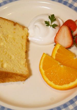 ゆずの香りのシフォンケーキ-レシピのメイン写真