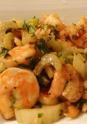 海老とセロリの辛味炒め-レシピのメイン写真