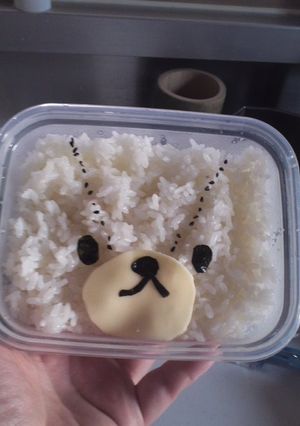 簡単♪くまの学校ディビットキャラ弁-レシピのメイン写真