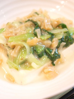 青梗菜とほたて貝柱のとうふあんかけ-レシピのメイン写真