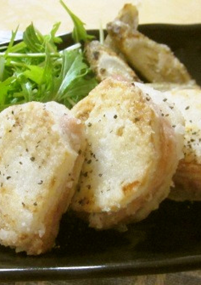 サクサク☆SPAMと長芋のはさみ焼き-レシピのメイン写真