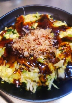 小麦粉なしdeキャベツお好み焼き風-レシピのメイン写真