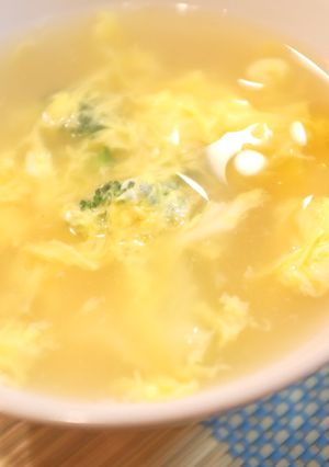ブロッコリーと玉子の中華スープ-レシピのメイン写真