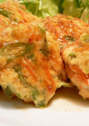 野菜たっぷり和風ﾊﾝﾊﾞｰｸﾞ♪-レシピのメイン写真