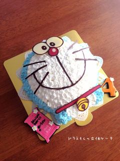 ドラえもん 立体ケーキ☆-レシピのメイン写真