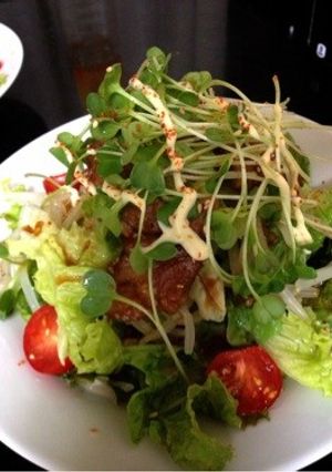 冷やし肉サラダうどん-レシピのメイン写真