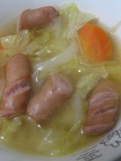 ウインナーと野菜のスープ-レシピのメイン写真