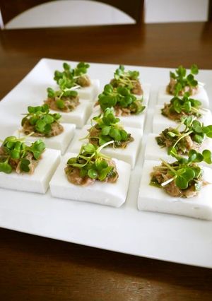 ポン酢ジュレdeはんぺんとツナの前菜♪-レシピのメイン写真