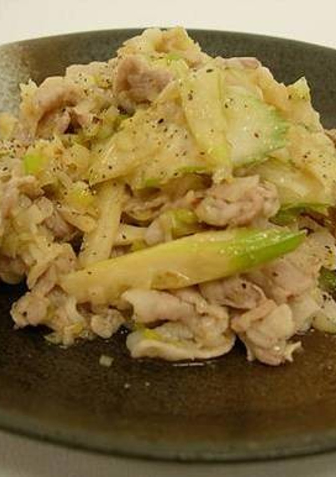 父の日に♪豚肉とセロリのネギ塩レモン炒め-レシピのメイン写真