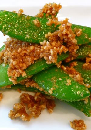 お弁当に♬スナップえんどう胡麻和え-レシピのメイン写真