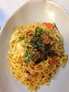 フライパンで手軽にランチ!焼きラーメン☆-レシピのメイン写真