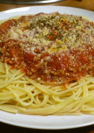 男のメガパスタ『ミートソース』編-レシピのメイン写真