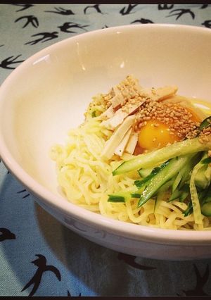 簡単おいしい!汁なし卵かけ麺-レシピのメイン写真