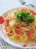 夏！甘旨トマトとツナの冷製パスタ