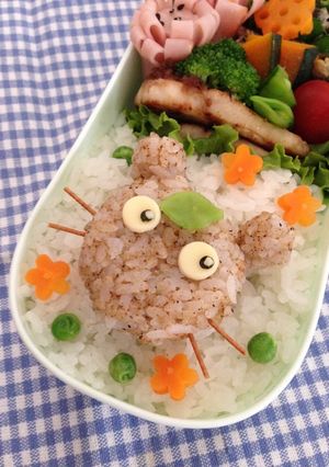 キャラ弁☆ゆるキャラムジナもんのお弁当♪-レシピのメイン写真