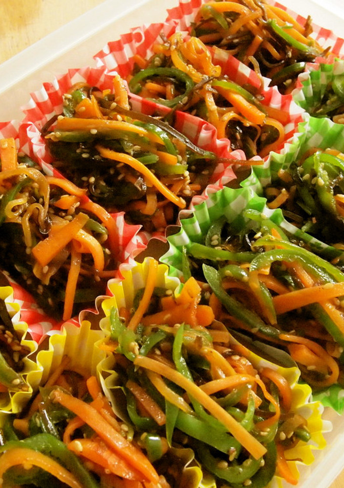 野菜の塩昆布炒め～弁当用冷凍～-レシピのメイン写真
