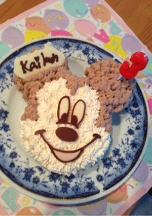 ミッキーのキャラケーキ-レシピのメイン写真