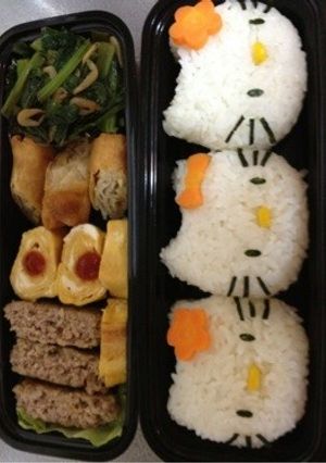 キティちゃんの簡単キャラ弁-レシピのメイン写真