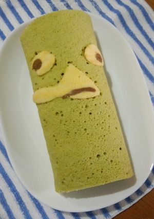 簡単ロールケーキ☆デコ彡かものはしペリー-レシピのメイン写真