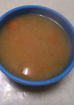 人参の味噌汁-レシピのメイン写真