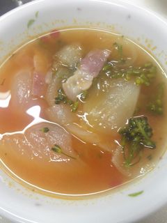 簡単!新たまねぎトマトスープ-レシピのメイン写真