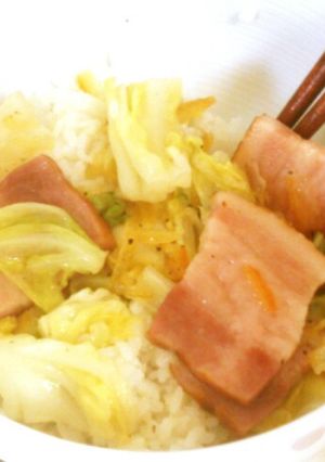 え！？マーマレードでベーコン丼-レシピのメイン写真