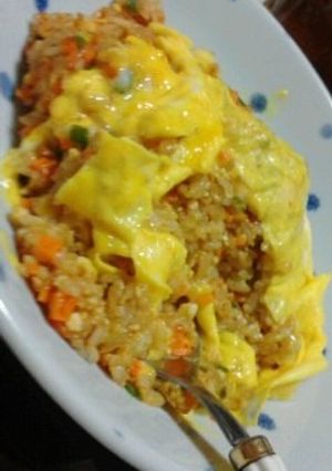 面白い味?ピザ味オムライス-レシピのメイン写真