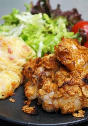 鶏肉のコーンフレーク焼き-レシピのメイン写真