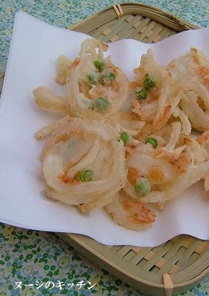 新たまねぎと桜えび♡旬のかき揚げ-レシピのメイン写真