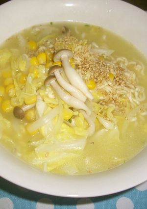 サッポロ一番♪塩らーめんの札幌ラーメン風-レシピのメイン写真