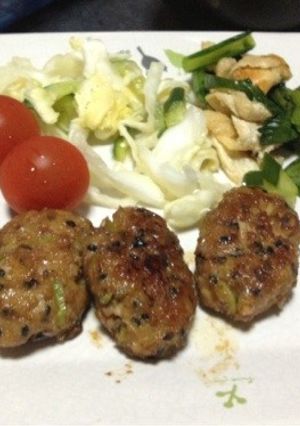 ふわふわ！豚つくねバーグ-レシピのメイン写真