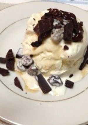 大人味☆ラムレーズンチョコアイス-レシピのメイン写真