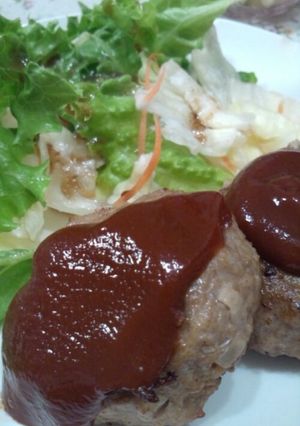 ジューシーハンバーグ-レシピのメイン写真