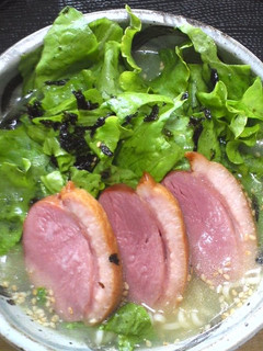 鴨ローストとサラダの塩らーめん-レシピのメイン写真