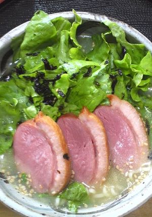 鴨ローストとサラダの塩らーめん-レシピのメイン写真