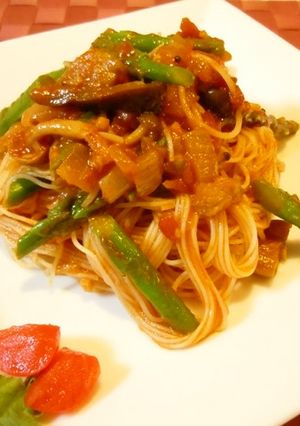 初夏を感じる！冷たいトマトパスタ-レシピのメイン写真