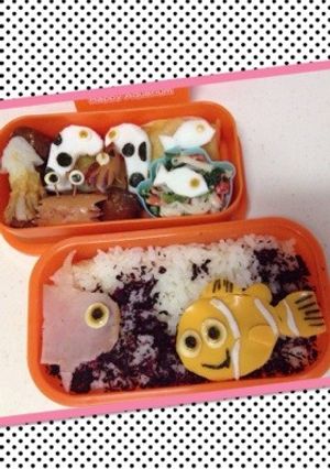 海キャラ弁当-レシピのメイン写真