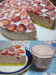 ストロベリームースケーキ-レシピのメイン写真